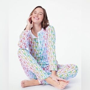 Roller Rabbit Disco Monkey Pajamas Women’s M